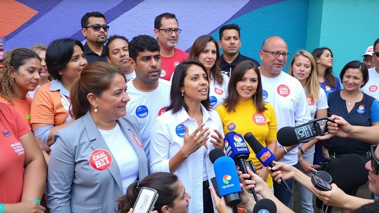 Tabata Amaral and Vice President Geraldo Alckmin votam juntos na Zona Sul de São Paulo fortalecendo a campanha eleitoral